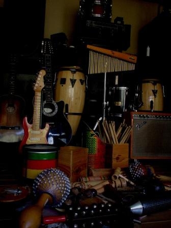 A lot of percussion instruments